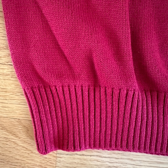 NWT U.S. Polo Assn. Womens Red Sweater Ski Sweater 1/4 Zipper Size Medium - Picture 10 of 13